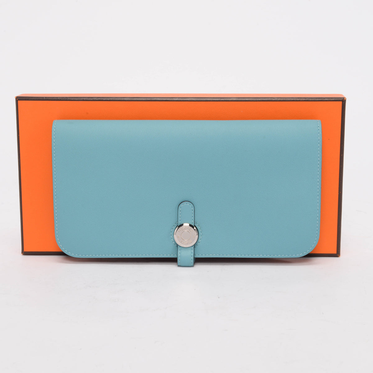 Hermes Blue Swift Dogon Recto Verso Wallet