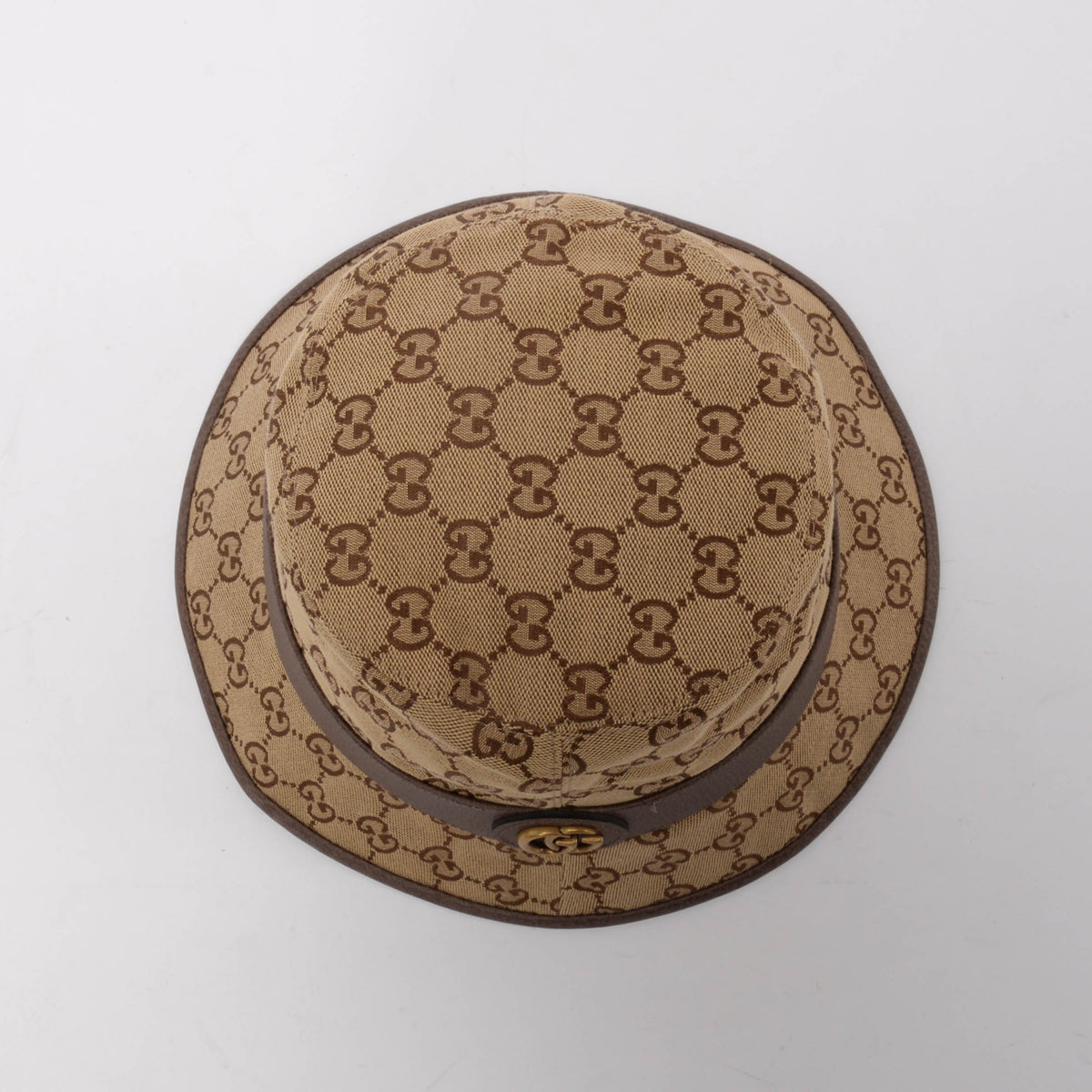Gucci Beige GG Canvas Bucket Hat