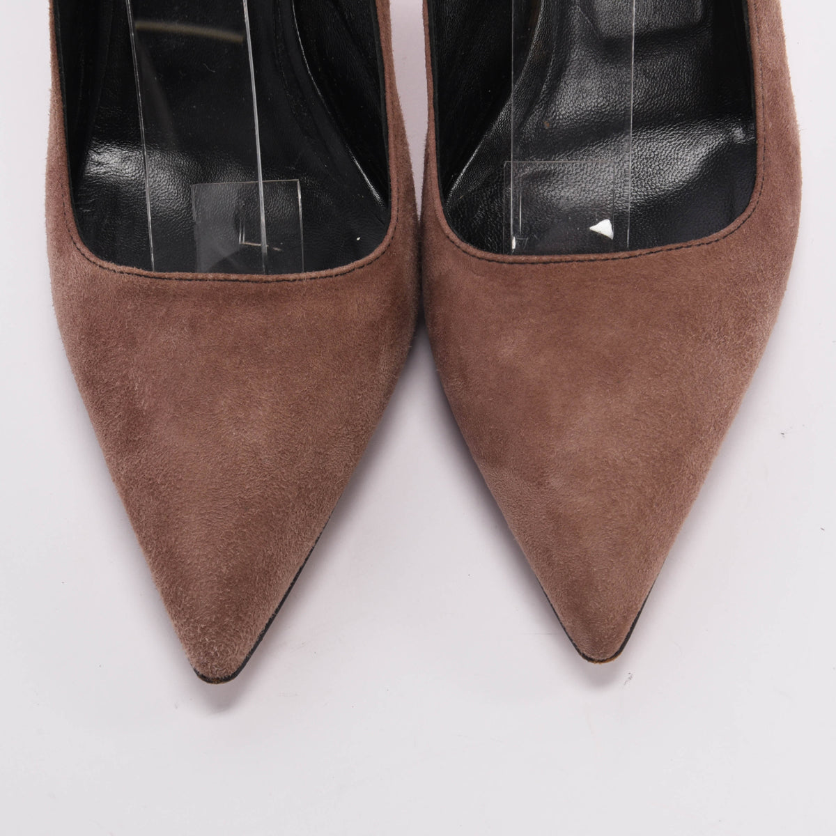 Manolo Blahnik Taupe Suede Slingback Pumps 40
