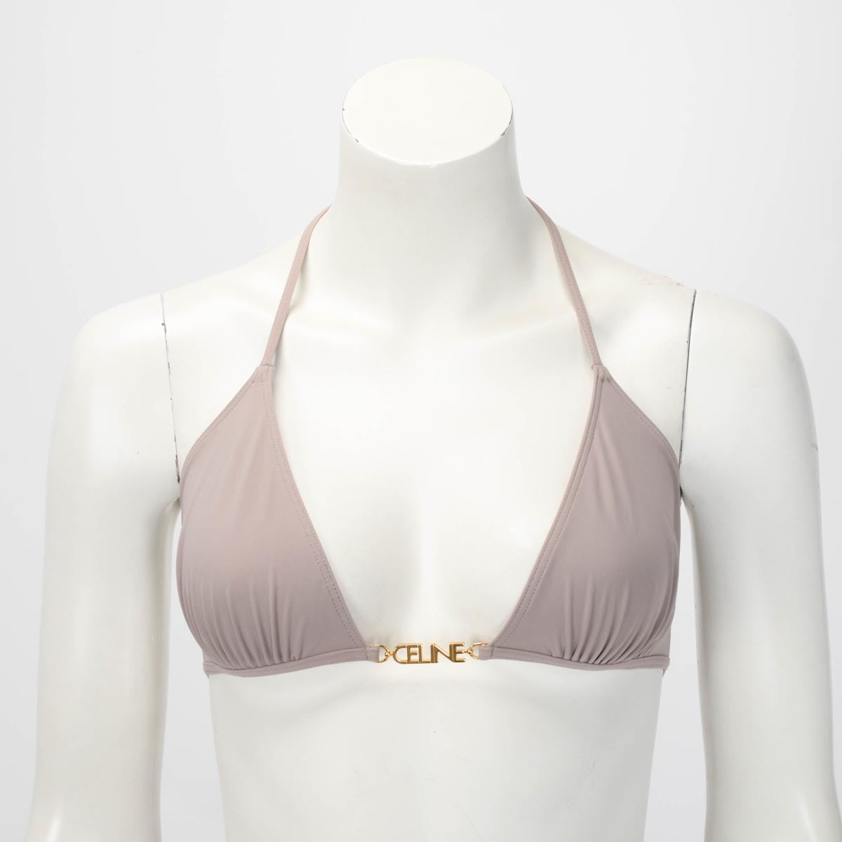 Celine Dusty Lilac Matte Jersey Logo Bikini Set