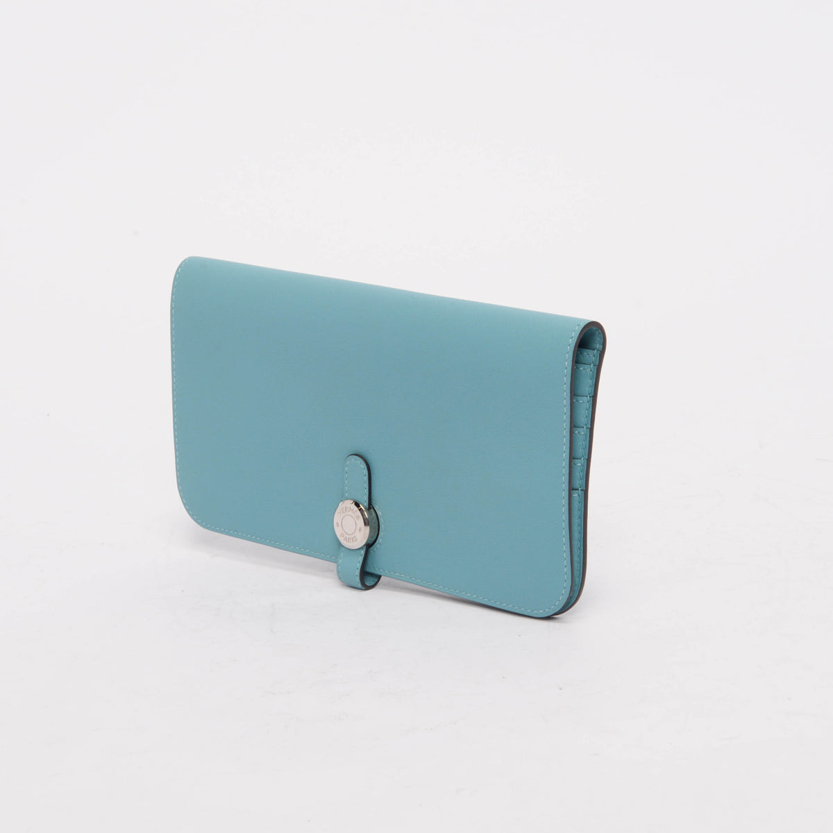 Hermes Blue Swift Dogon Recto Verso Wallet
