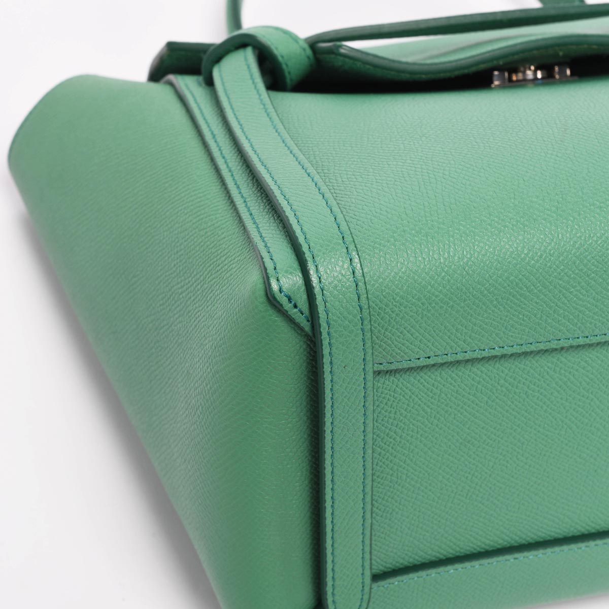 Celine Pop Green Grained Calfskin Micro Belt Bag
