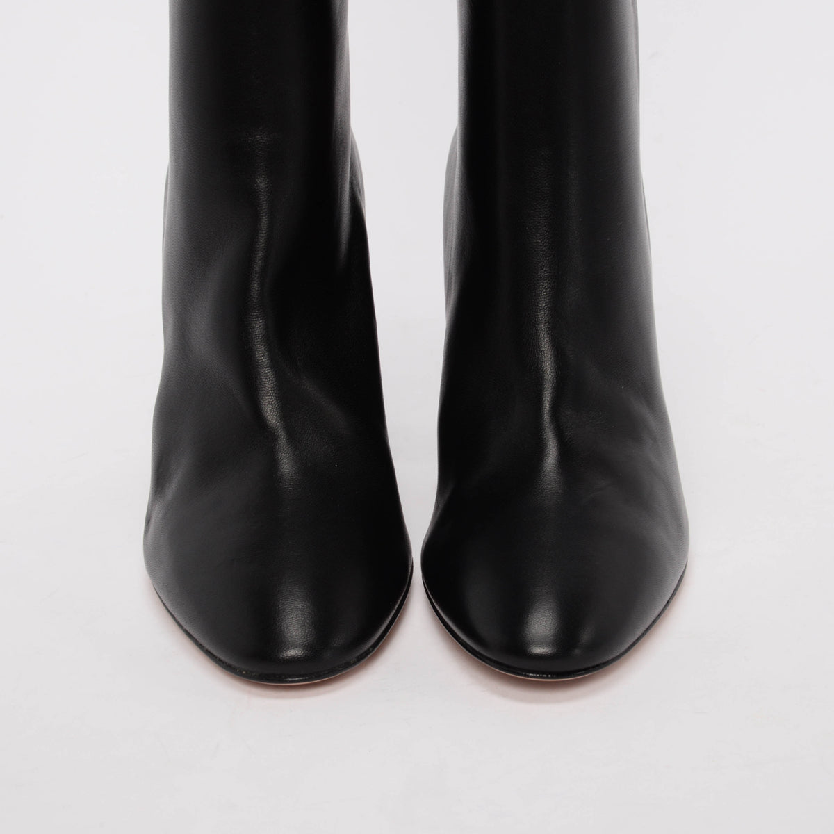 Gianvito Rossi Black Nappa Laura 85 Knee High Boots 38
