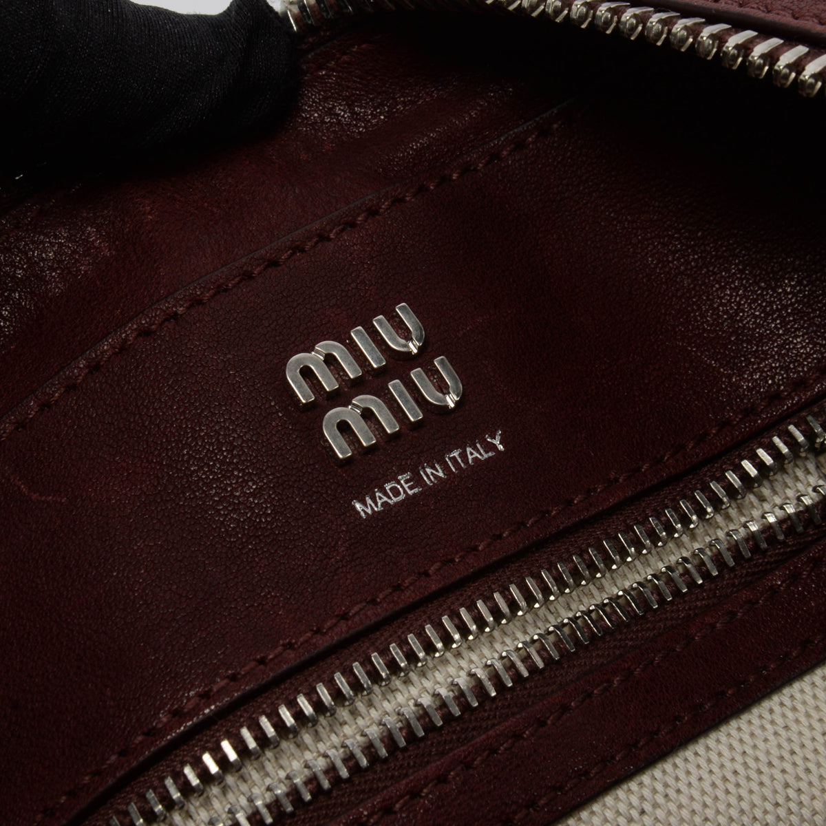 Miu Miu Amaranth Red Nappa Small Vivant Bag
