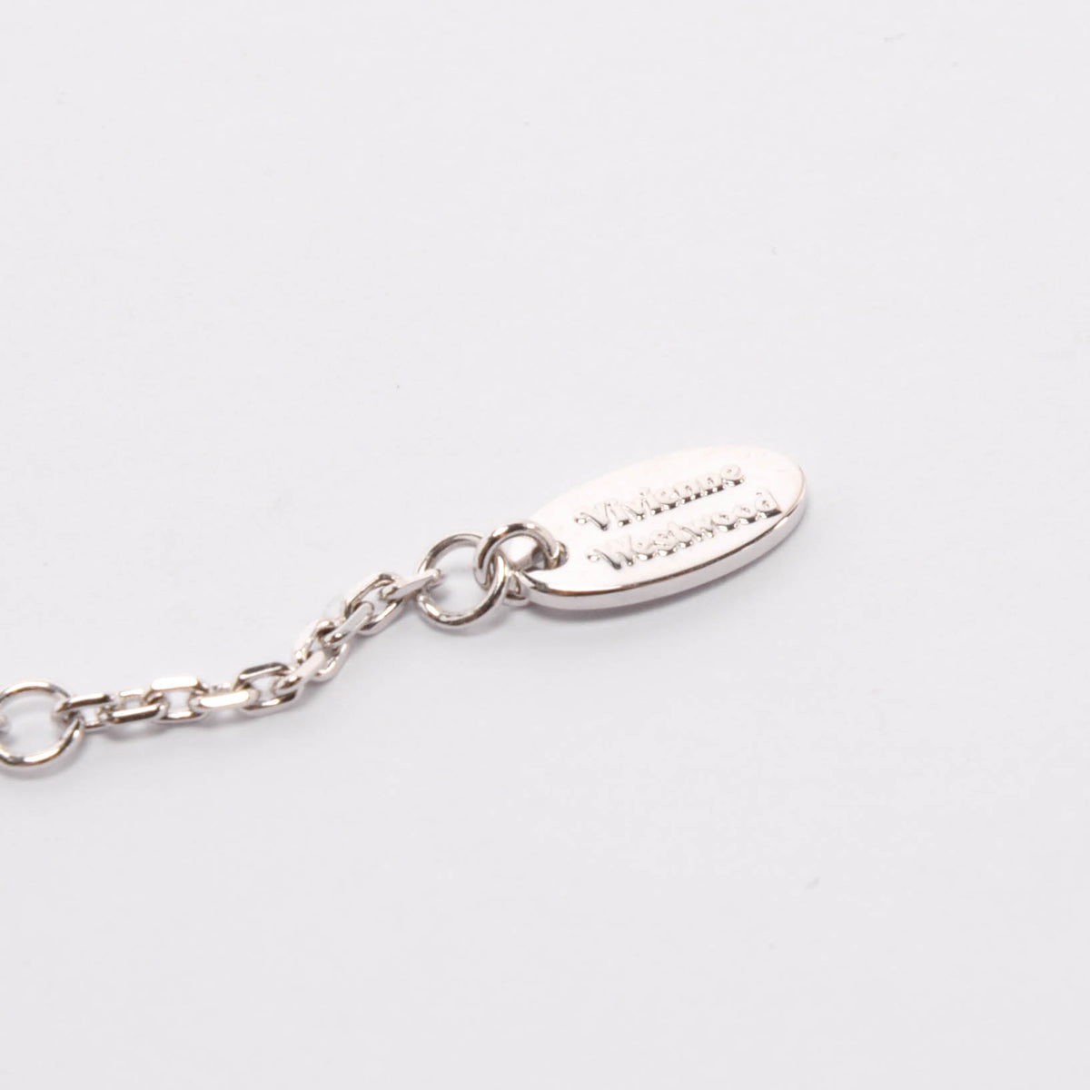 Vivienne Westwood Platinum Crystal Lucrece Pendant Necklace