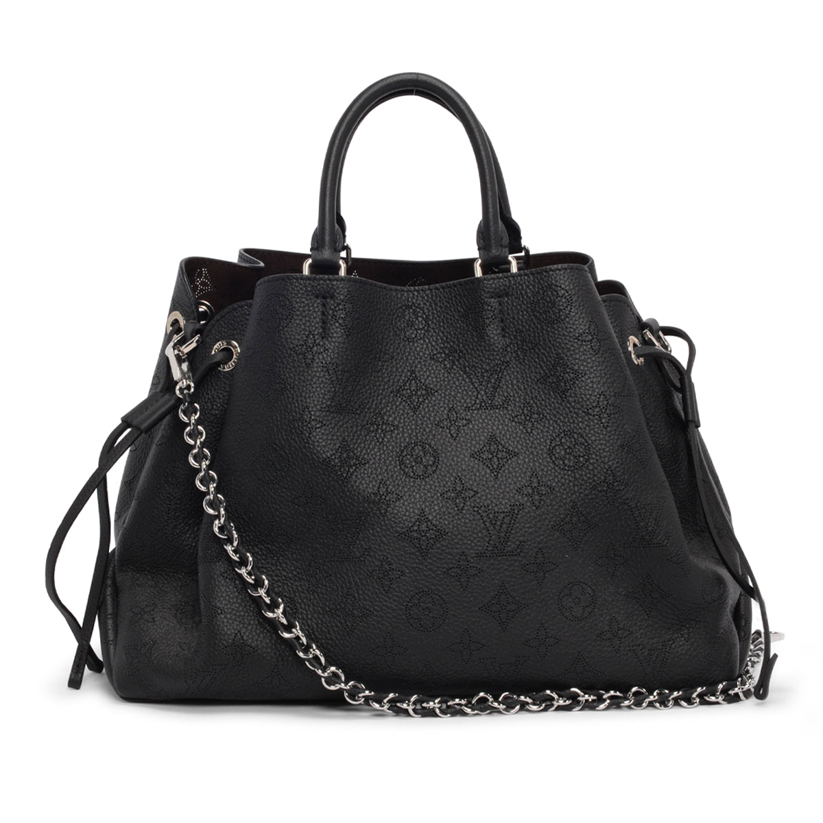 Louis Vuitton Black Mahina Calfskin Bella Tote