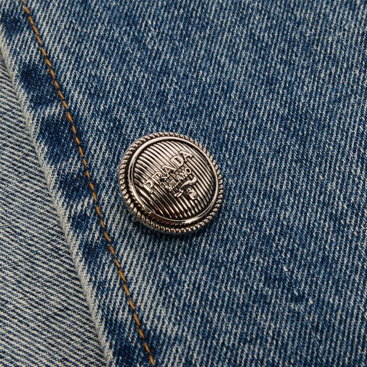 Prada Denim Vintage Wash Blouson Jacket IT 36