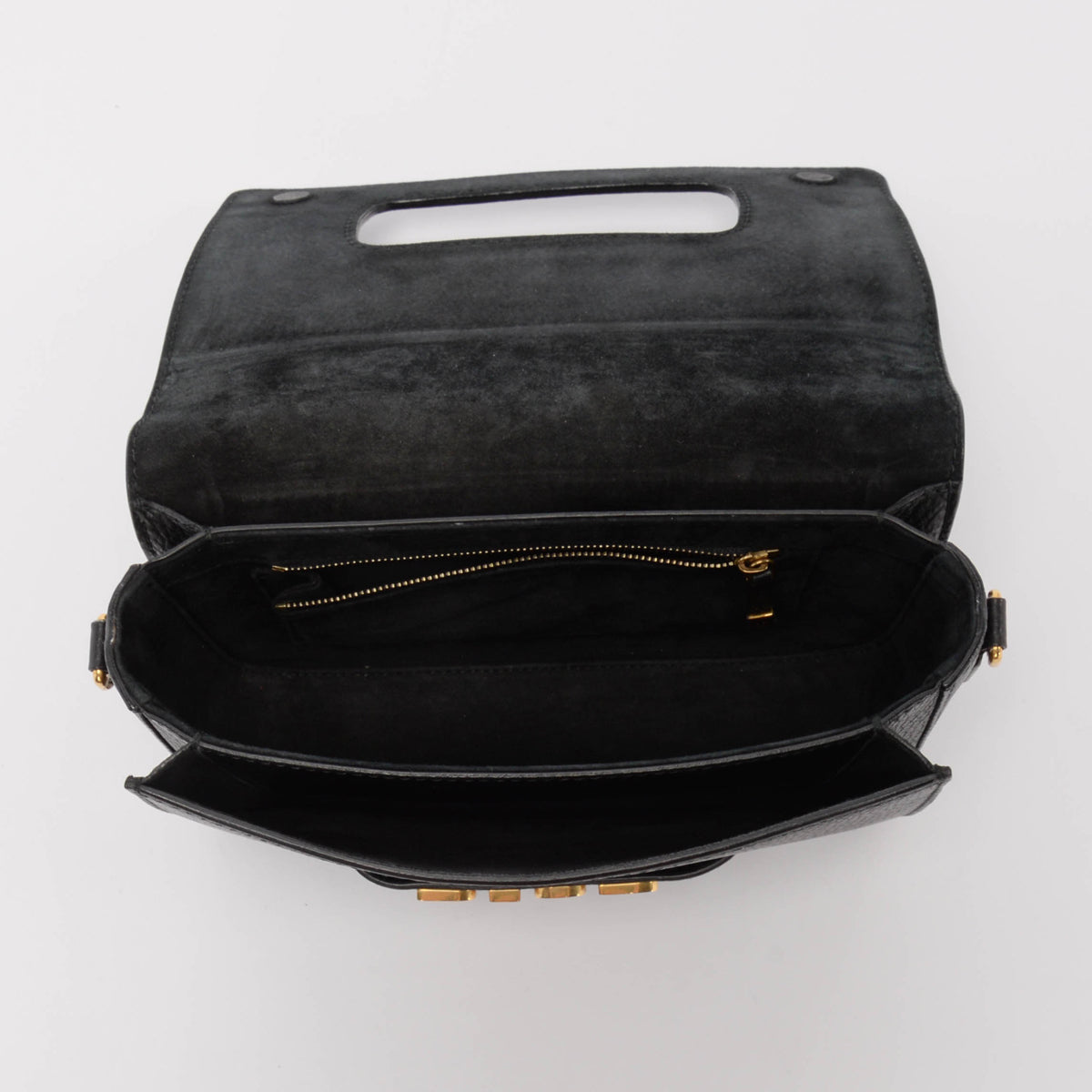 Dior Black Grained Calfskin Dio(R)evolution Flap Bag