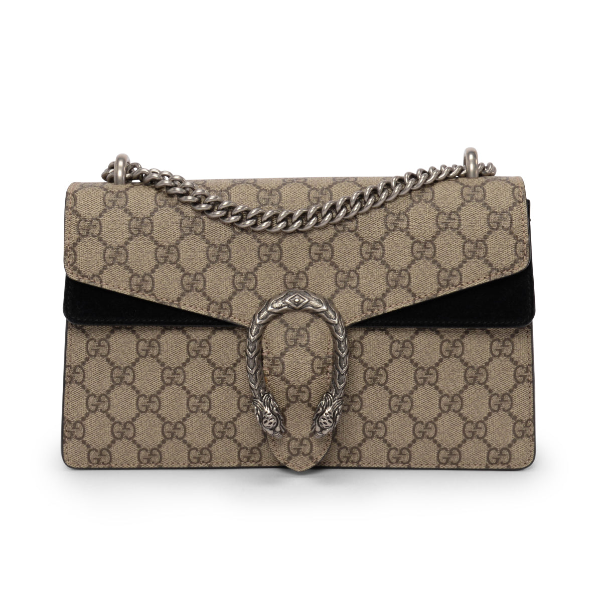 Gucci Black GG Supreme Medium Dionysus Bag