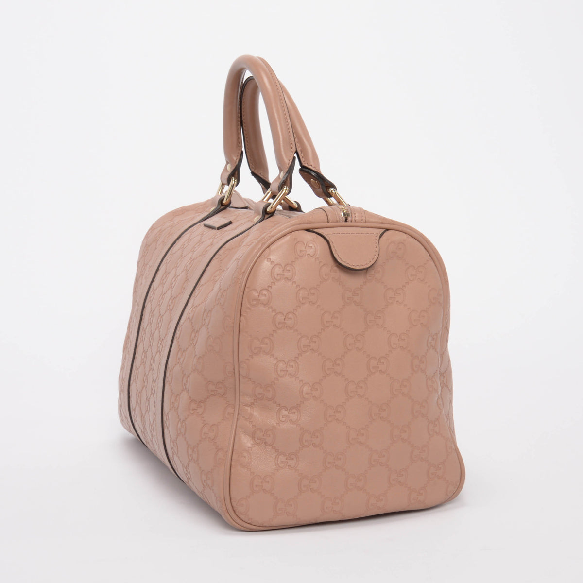 Gucci Rose Guccissima Leather Medium Joy Boston Bag