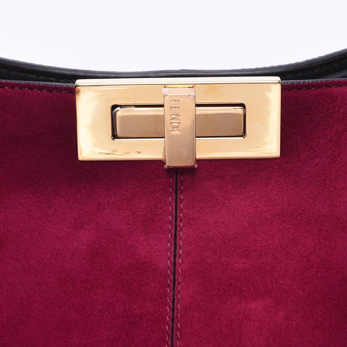 Fendi Cyclamen Suede Peekaboo X-Lite Large Tote