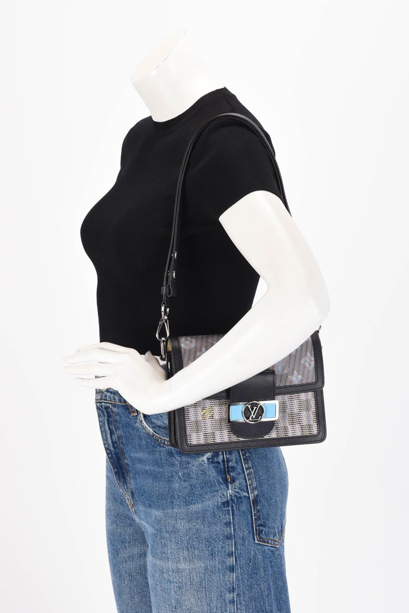 Louis Vuitton Blue Monogram LV Pop Mini Dauphine Bag