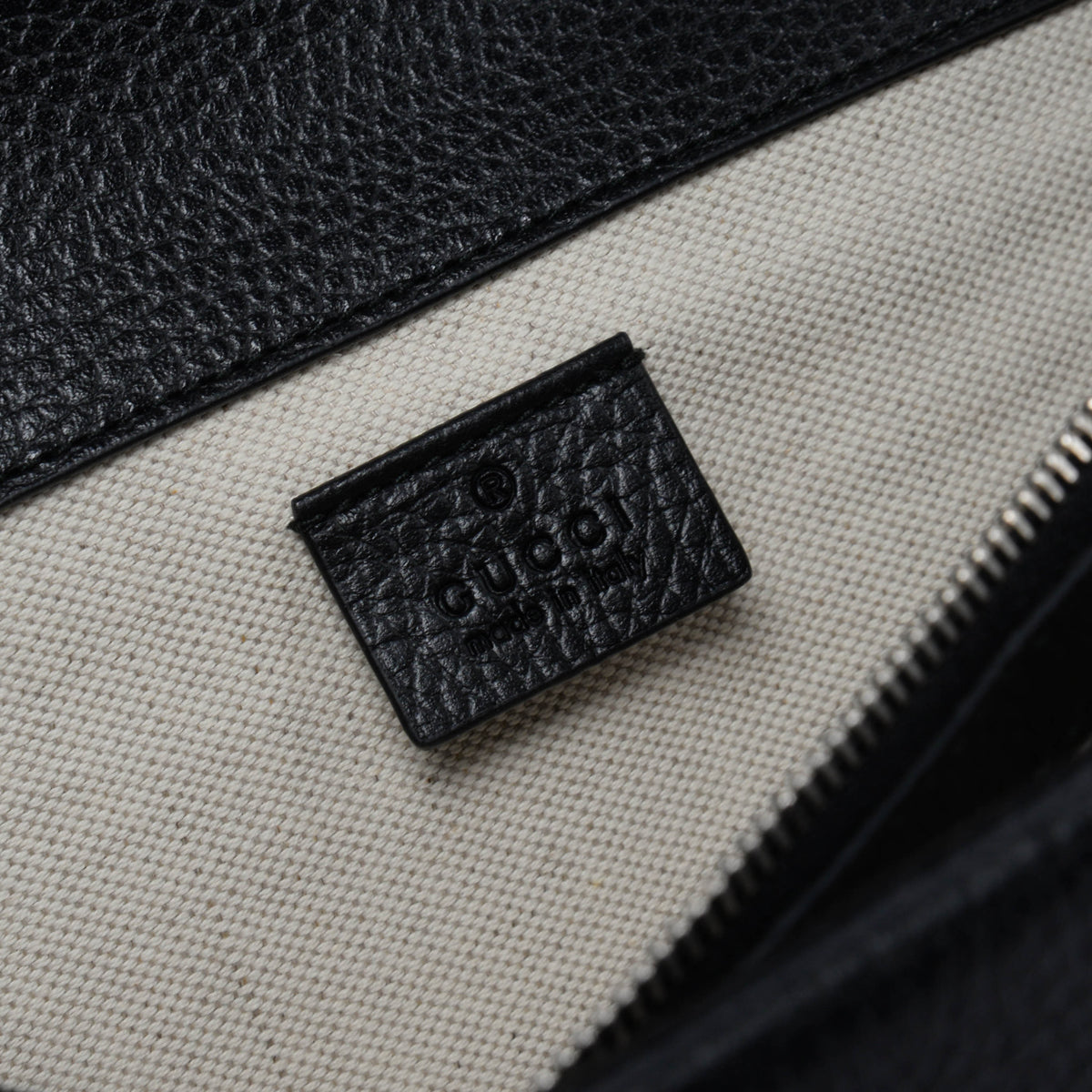 Gucci Black Grained Calfskin Dionysus Small Shoulder Bag