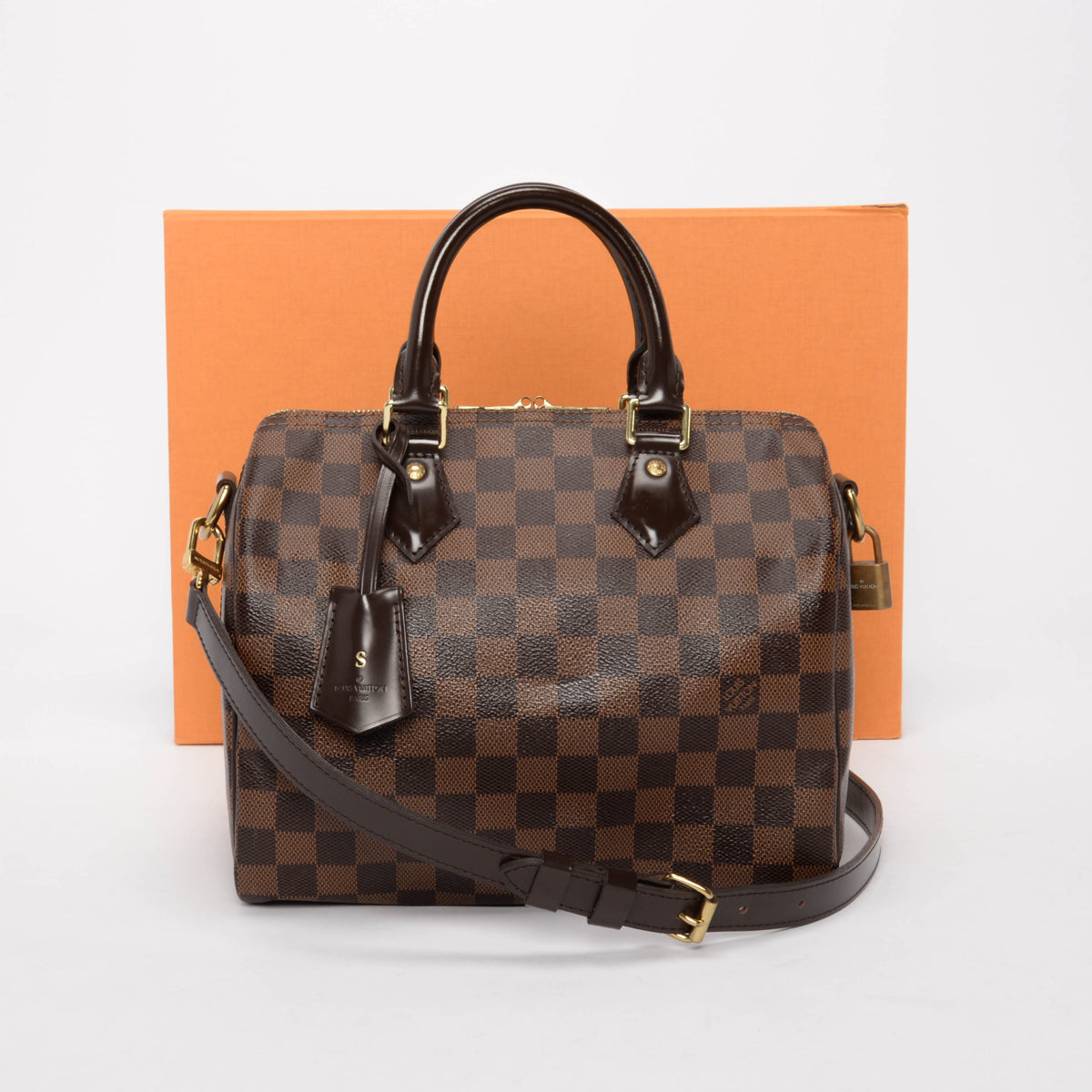 Louis Vuitton Damier Ebene Speedy Bandouliere 25