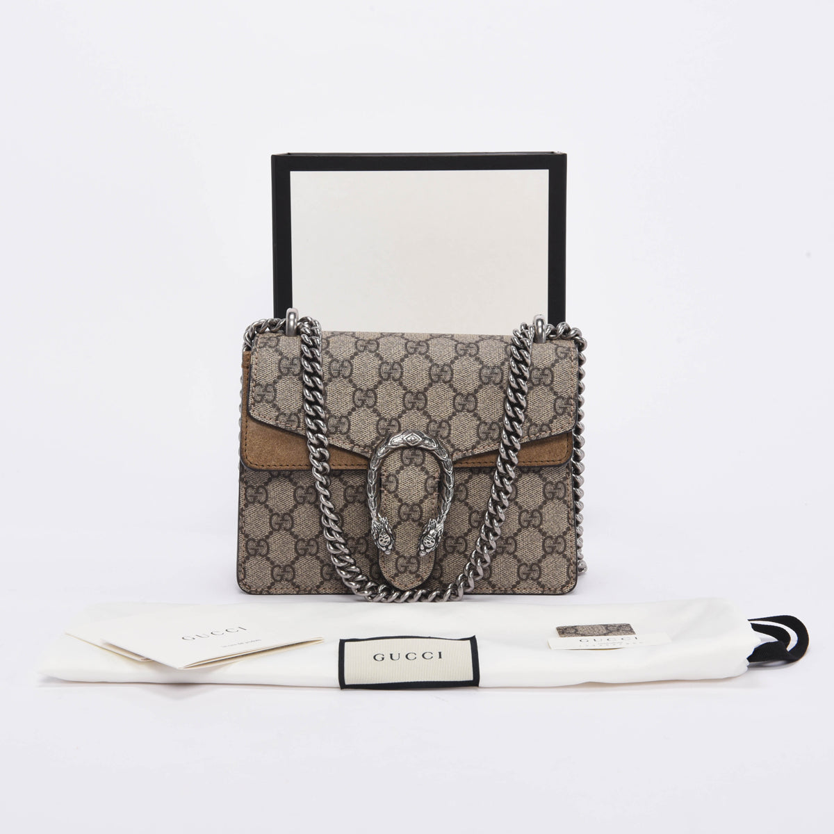 Gucci Beige GG Supreme Mini Dionysus Bag