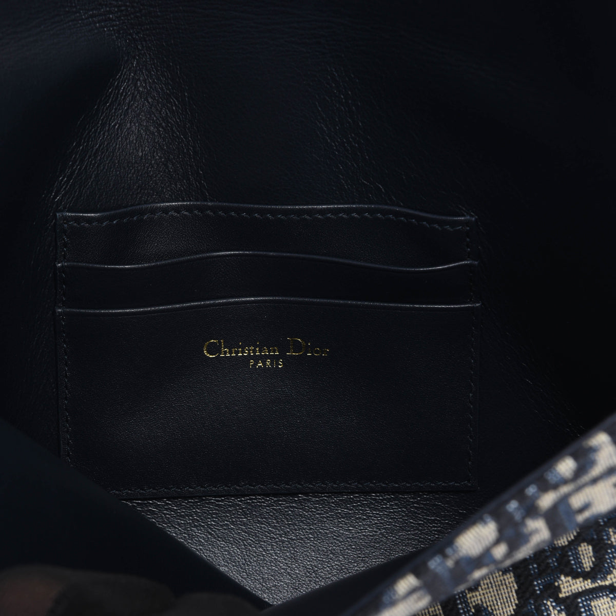 Dior Navy Oblique Jacquard 30 Montaigne Avenue Pouch