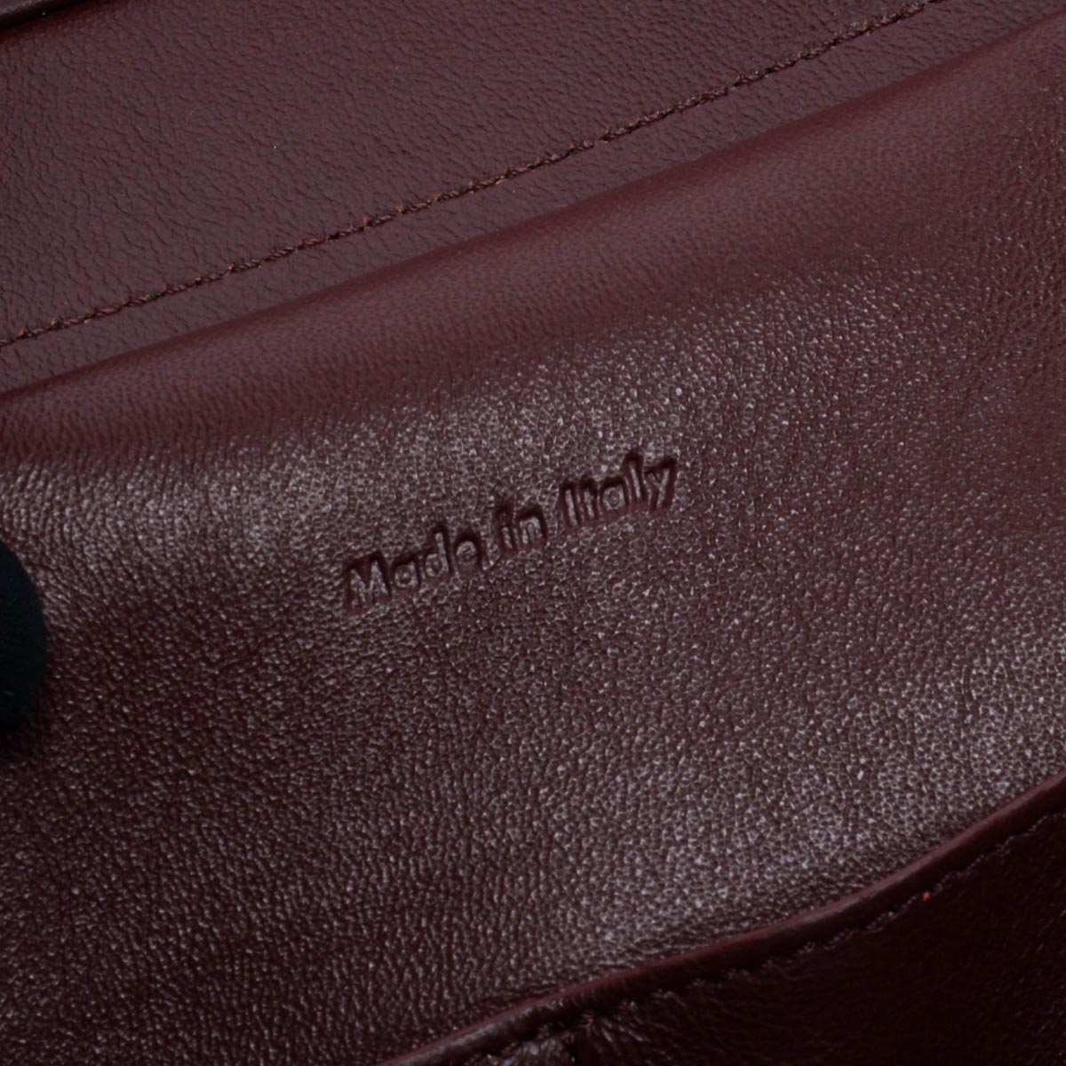 Celine Burgundy & Black Smooth Calfskin Belt Bag