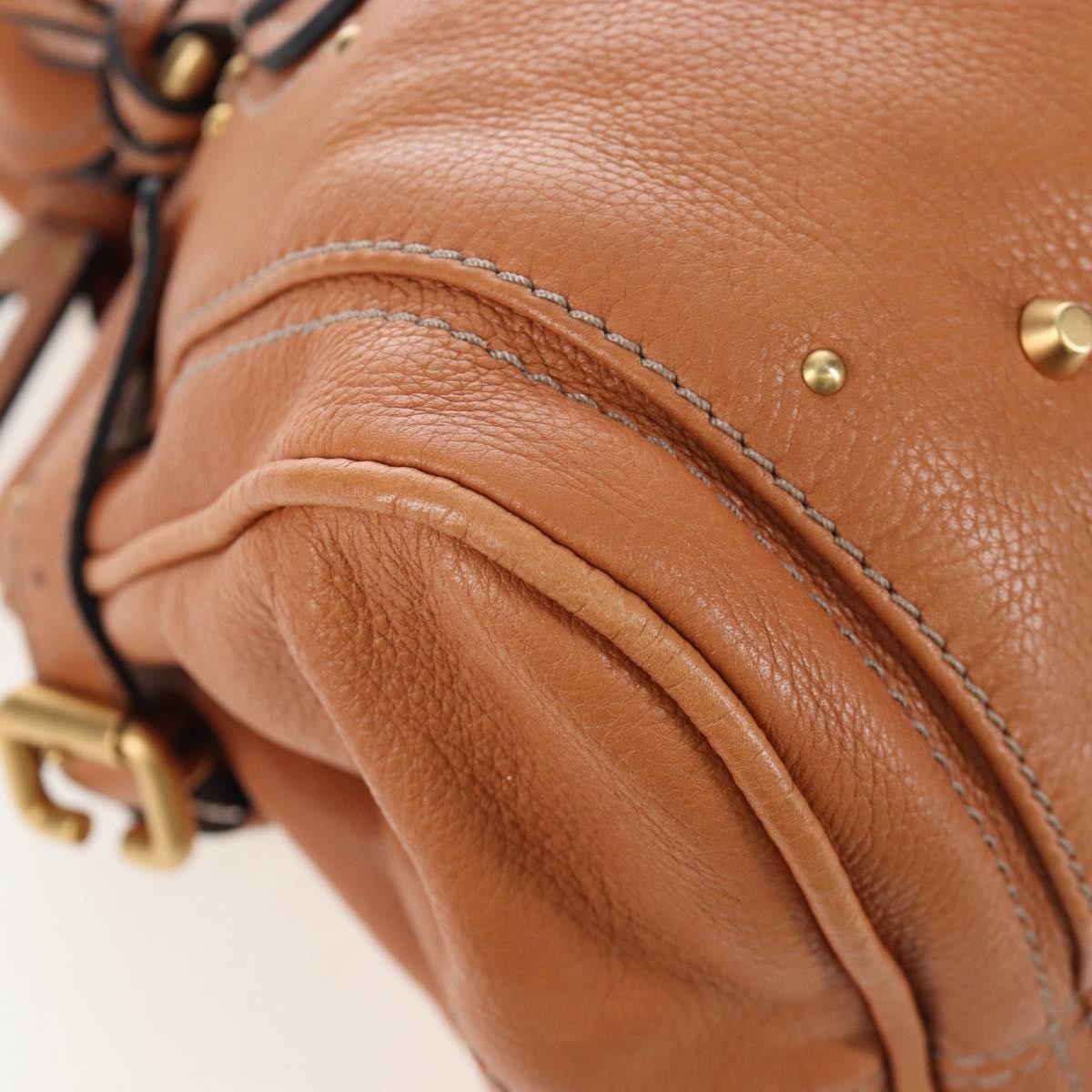 Chloe Cognac Leather Medium Paddington Bag