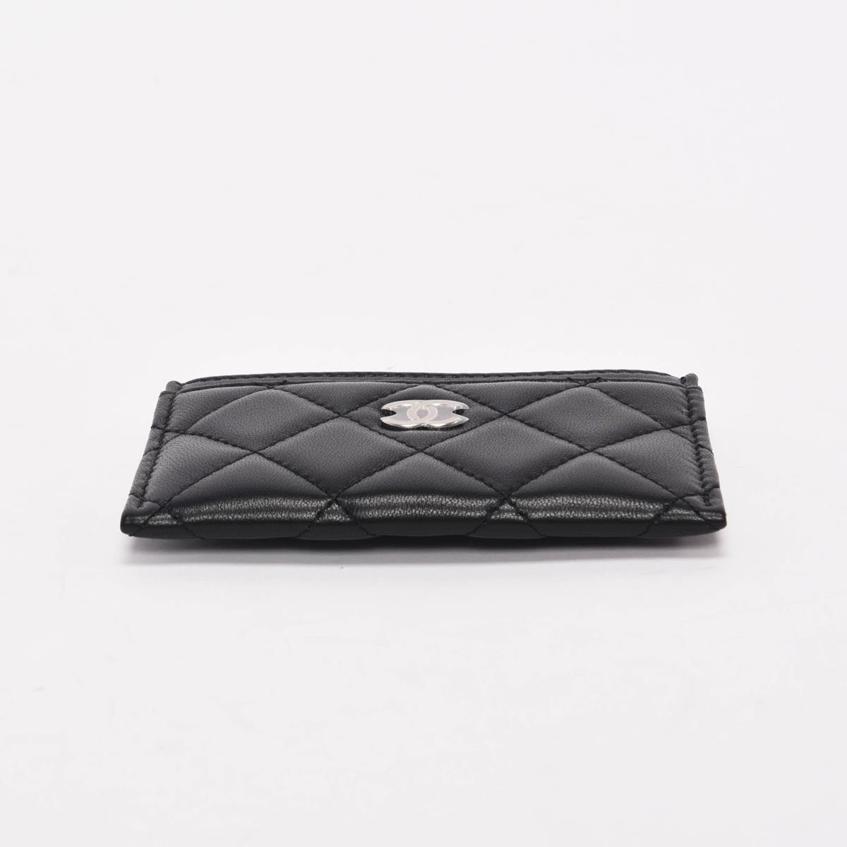 Chanel Black Quilted Lambskin Classic CC Card Holder
