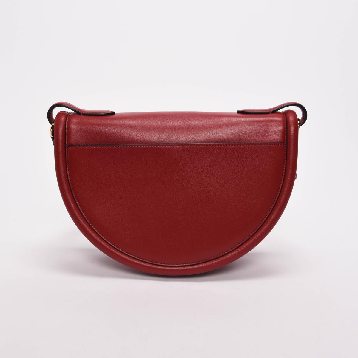 Ferragamo Red Sella Calfskin Aura Shoulder Bag