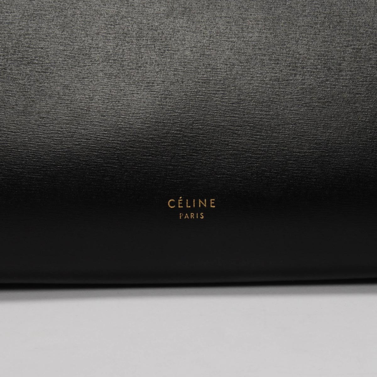 Celine Black Smooth Calfskin Double Stitching Mini Belt Bag