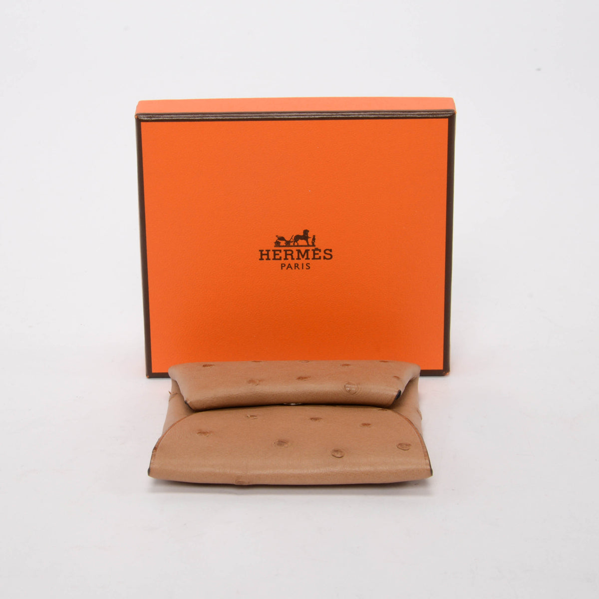 Hermes Buff Ostrich Bastia Coin Purse