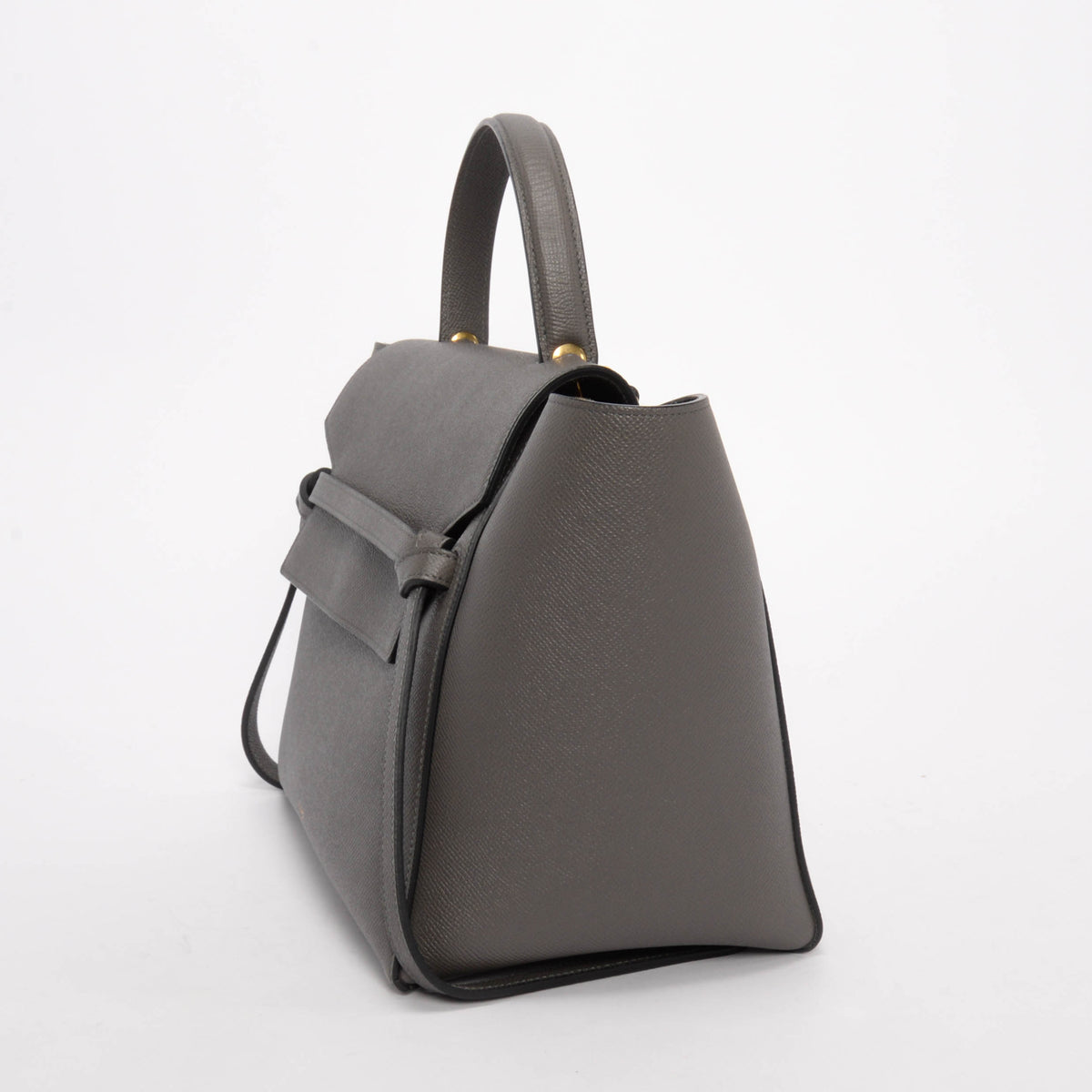 Celine Grey Grained Calfskin Mini Belt Bag