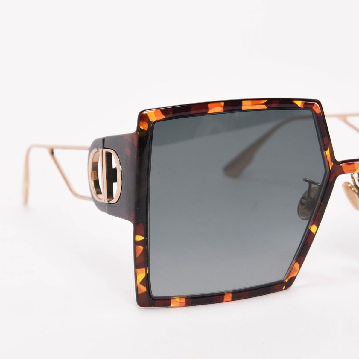 Dior Tortoise 30Montaigne Square Sunglasses