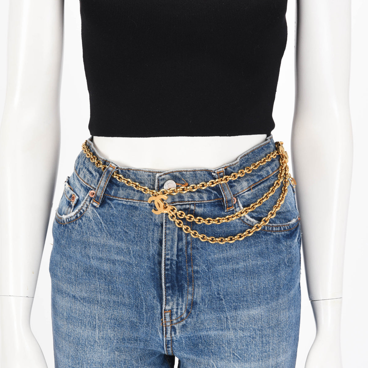 Chanel Gold Plated CC Chain Belt