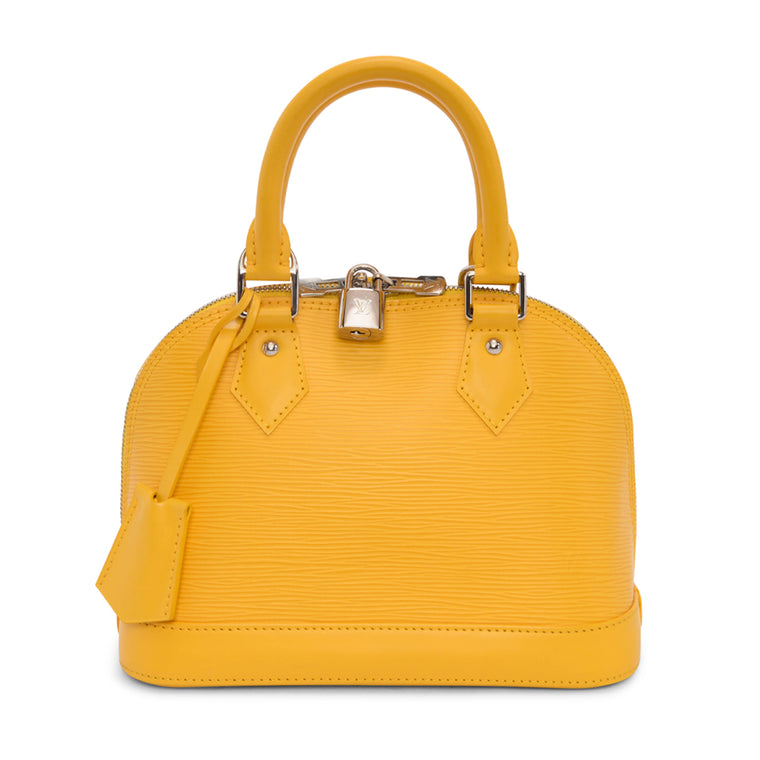 Louis Vuitton Yellow Epi Leather Alma BB