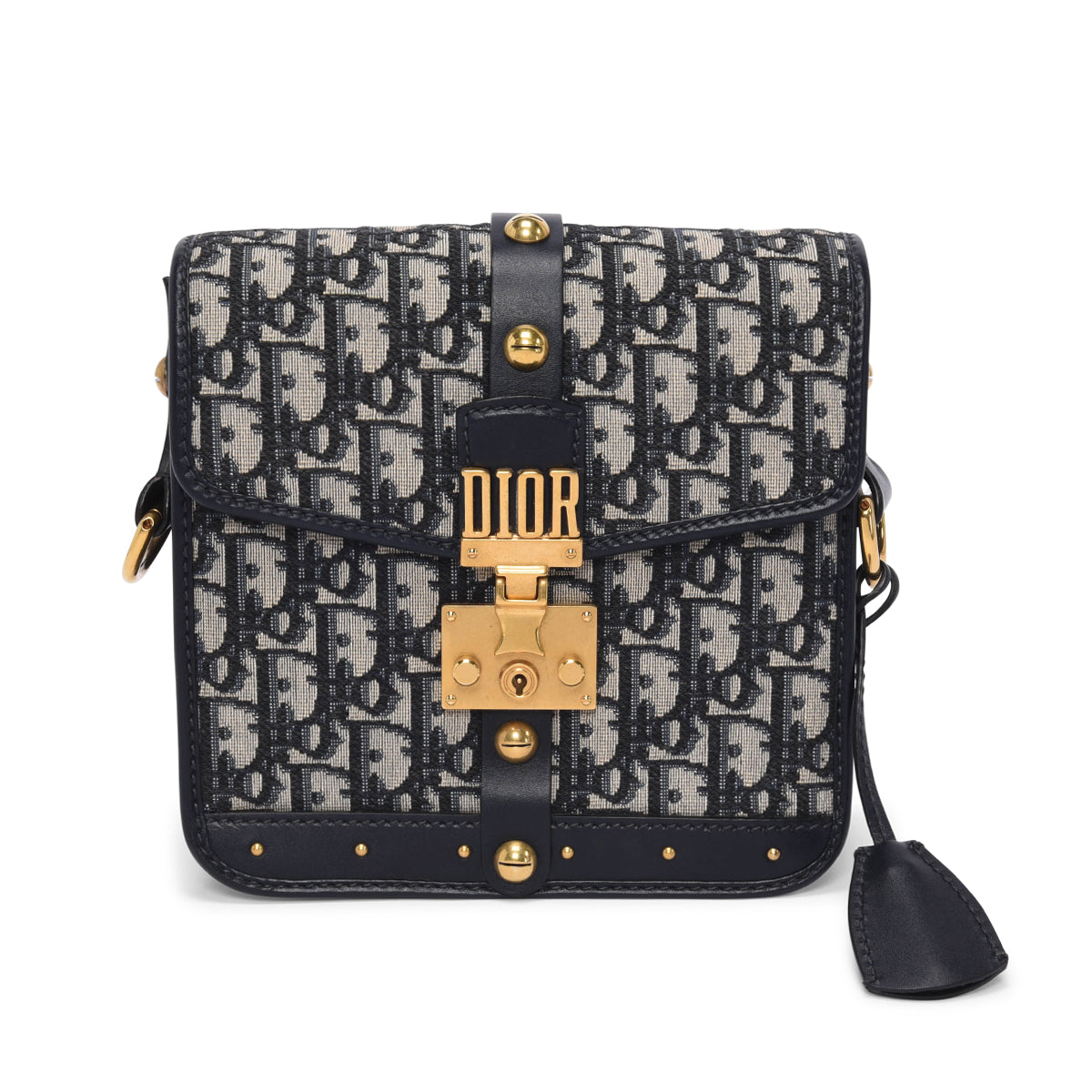 Dior Blue Oblique Jacquard DiorAddict Messenger Bag