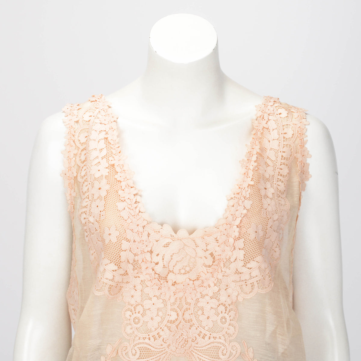Zimmermann Peach Natura Lace Patch Top 4