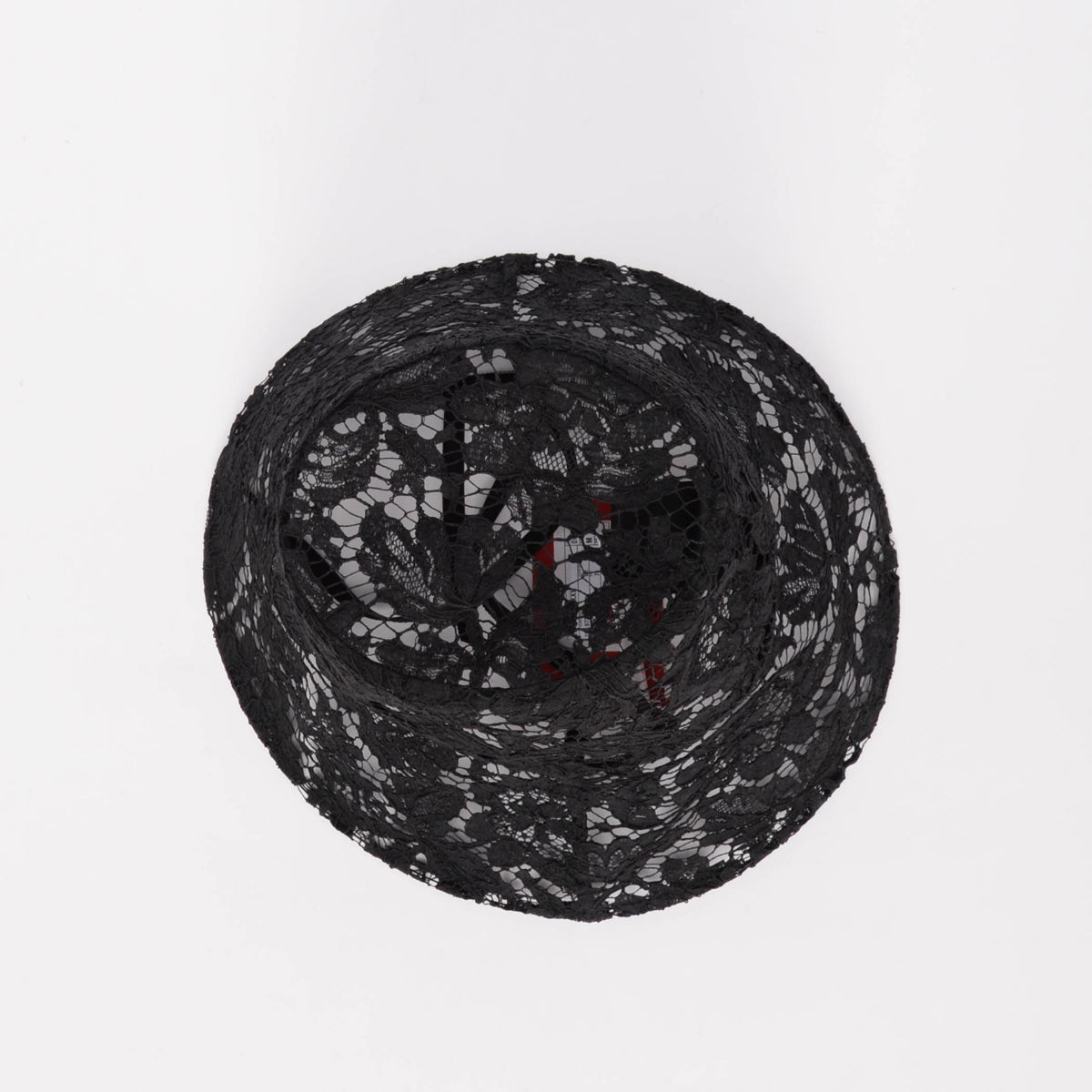 Valentino Black Floral Lace Bucket Hat