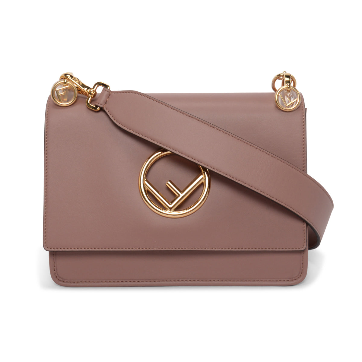 Fendi Rose Vitello Century Opaco Kan I F Shoulder Bag