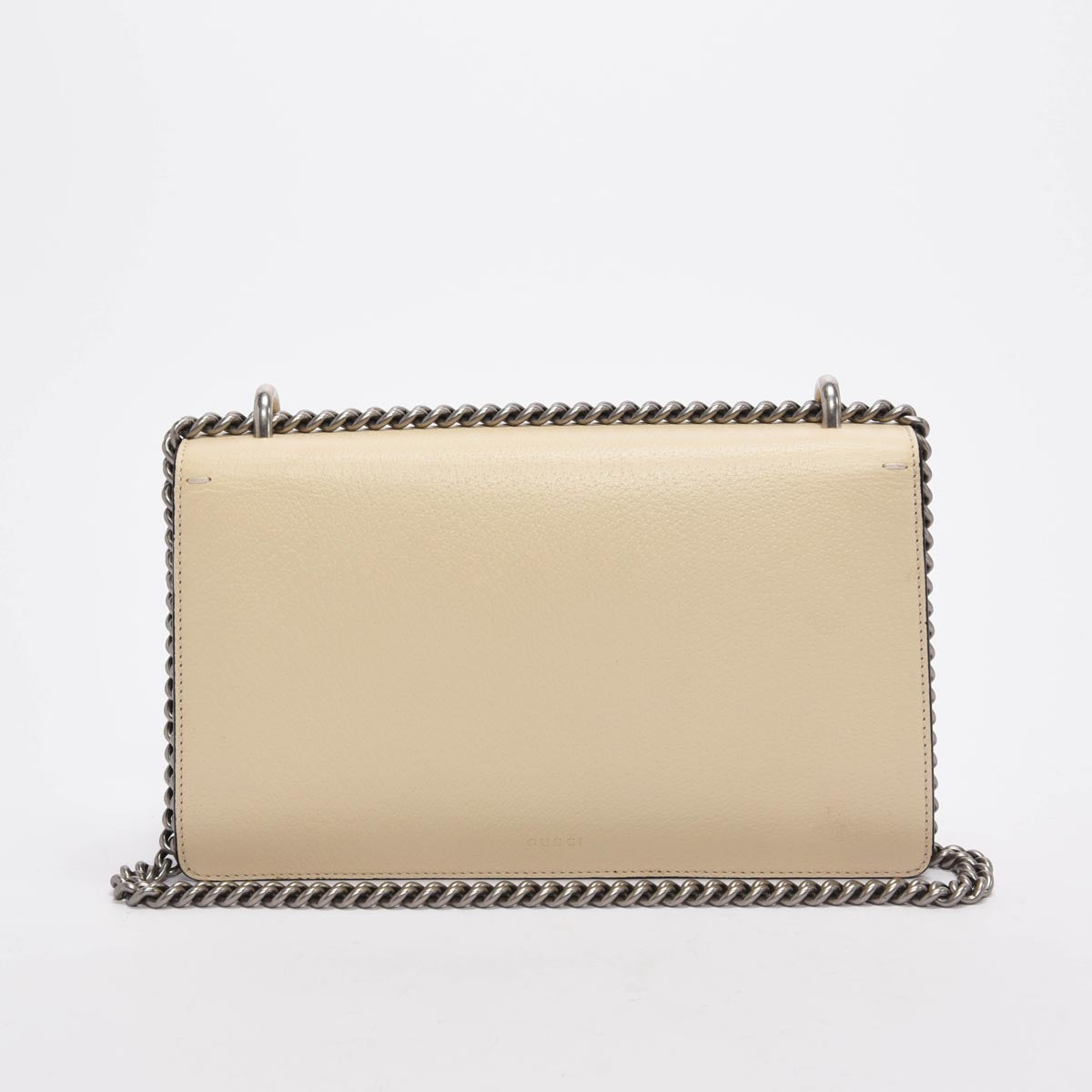 Gucci Mystic White Textured Calfskin Dionysus Small Shoulder Bag