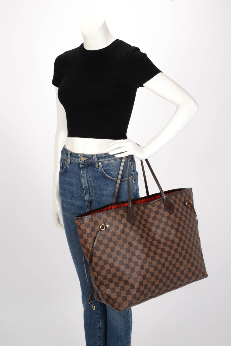 Louis Vuitton Cherry Damier Ebene Neverfull GM