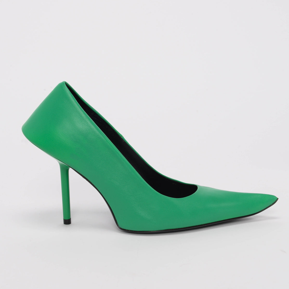 Balenciaga Green Shiny Calfskin Essex Pumps 37