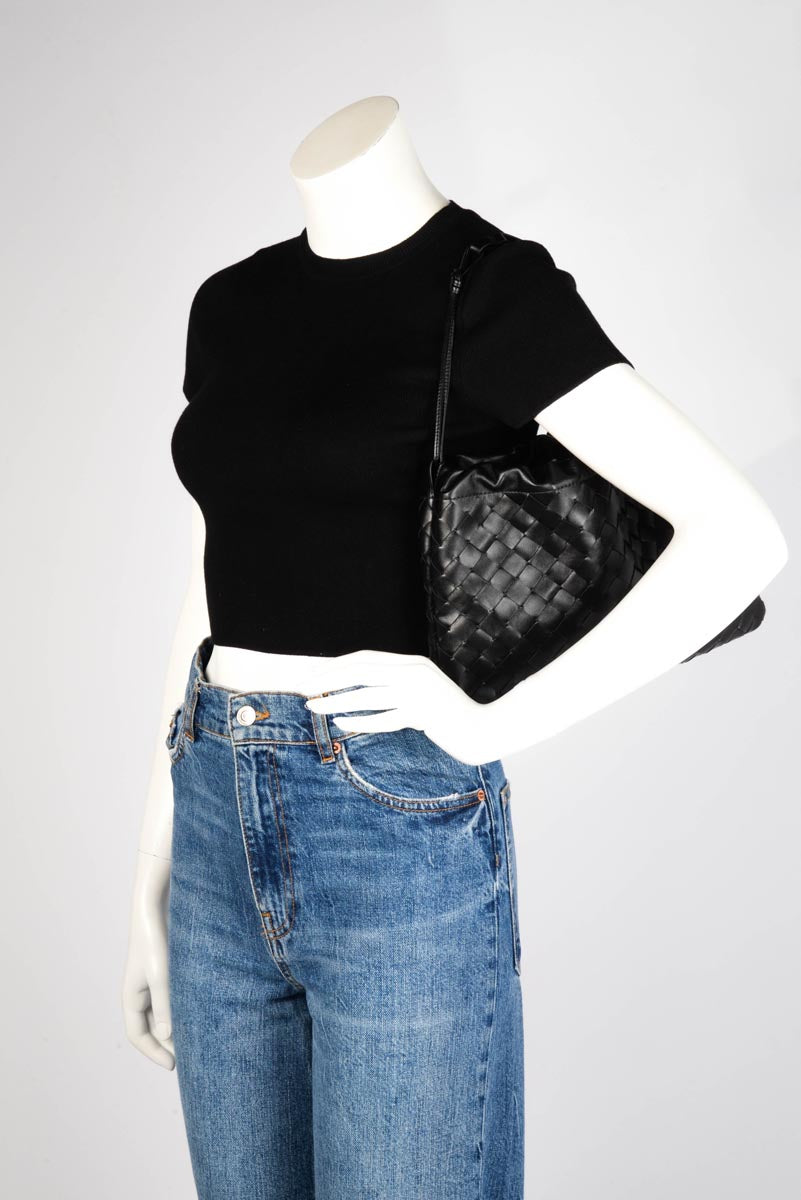 Bottega Veneta Black Intrecciato Medium Dustbag