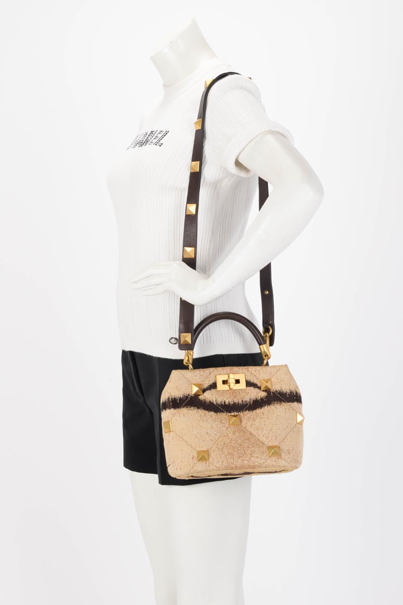 Valentino Jacquard Tiger 1967 Roman Stud Bag