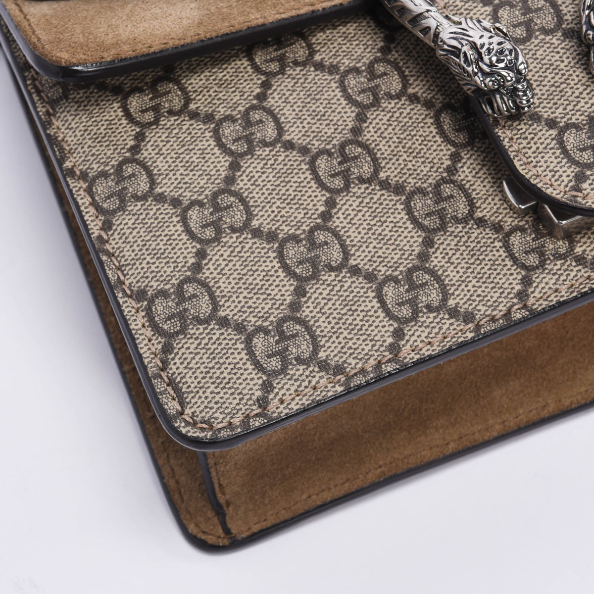 Gucci Beige GG Supreme Mini Dionysus Bag