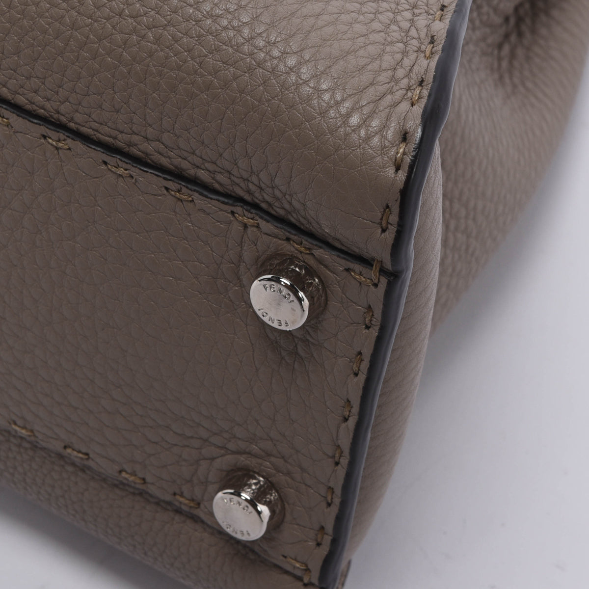 Fendi Beige Selleria Medium Peekaboo Bag