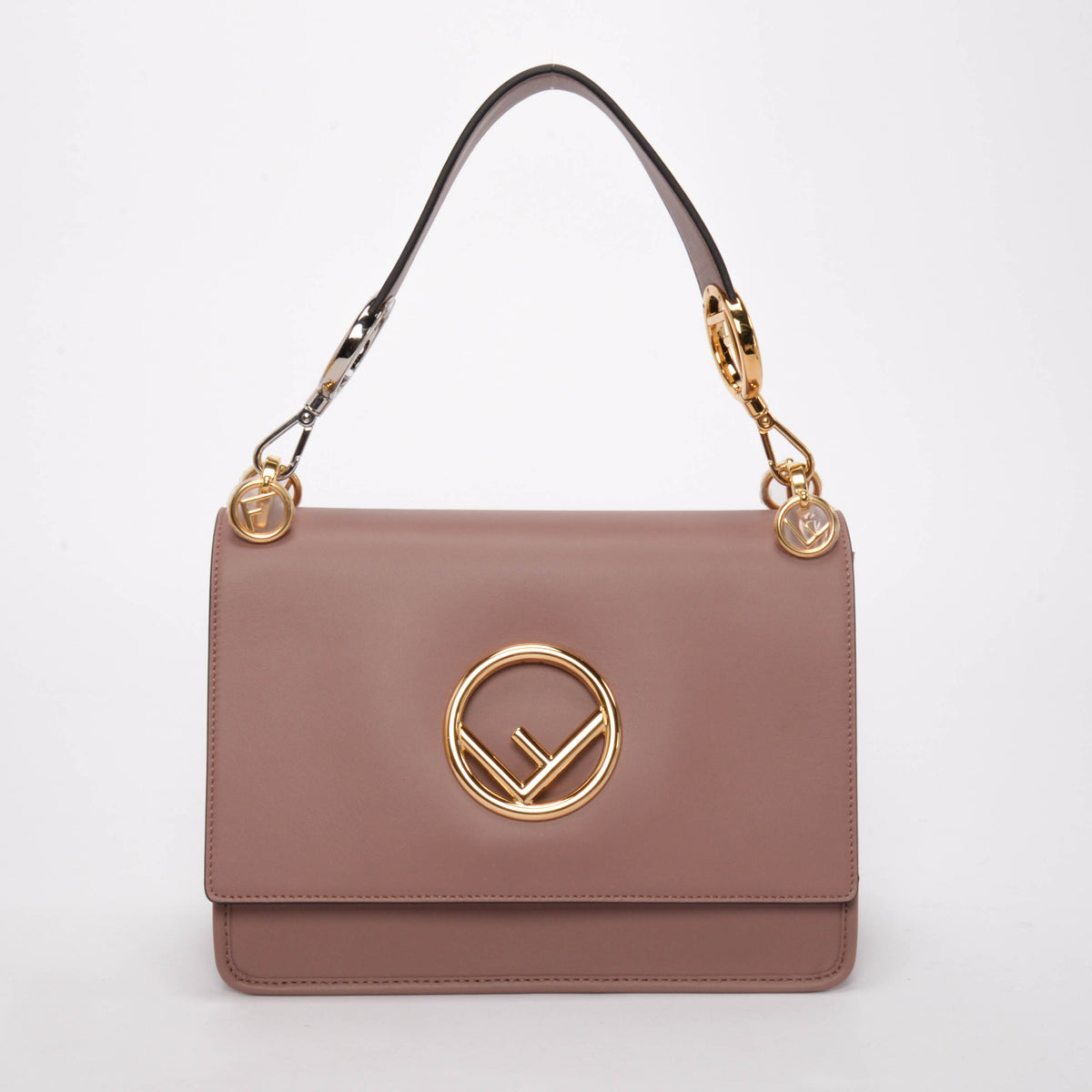 Fendi Rose Vitello Century Opaco Kan I F Shoulder Bag