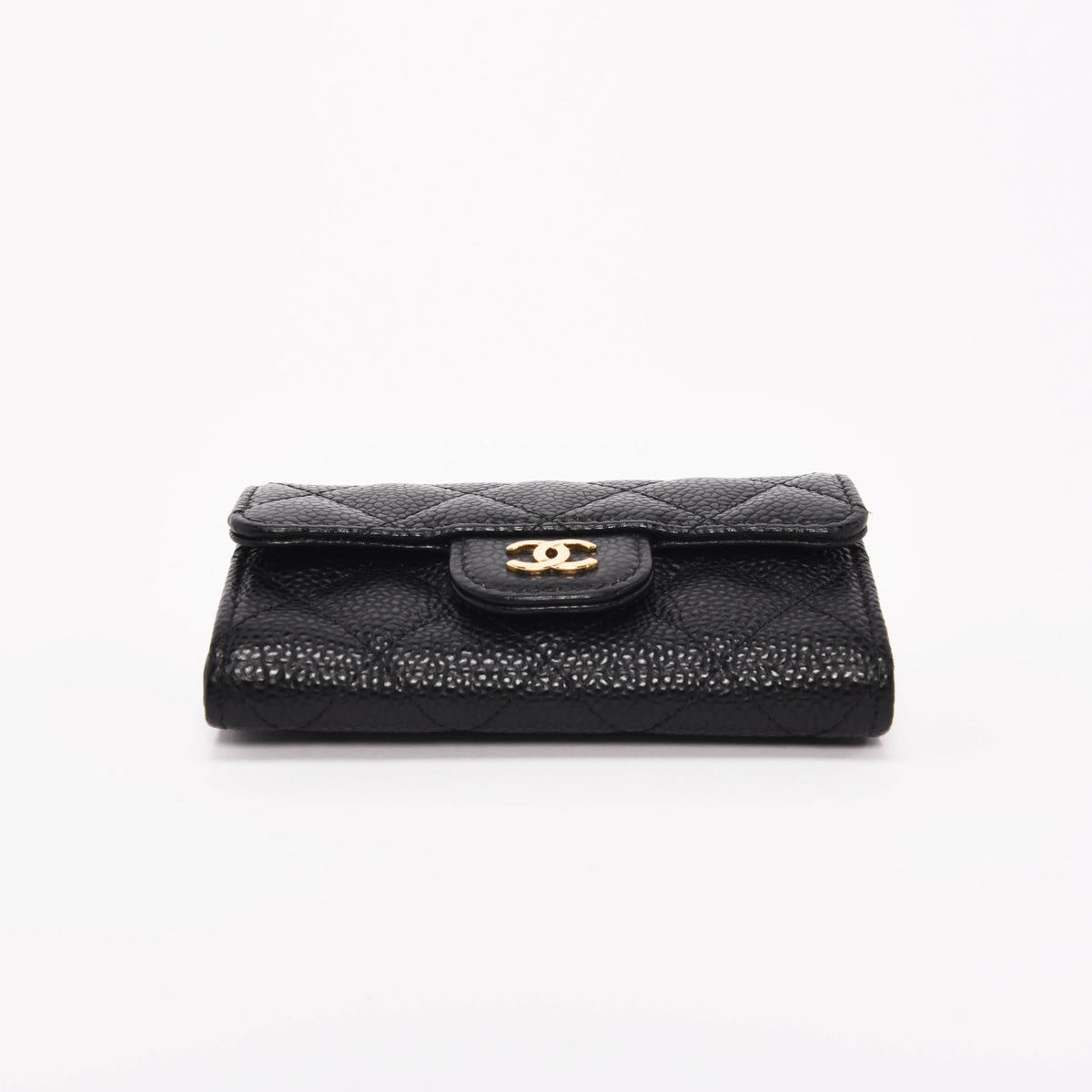 Chanel Black Caviar Classic Flap Card Holder