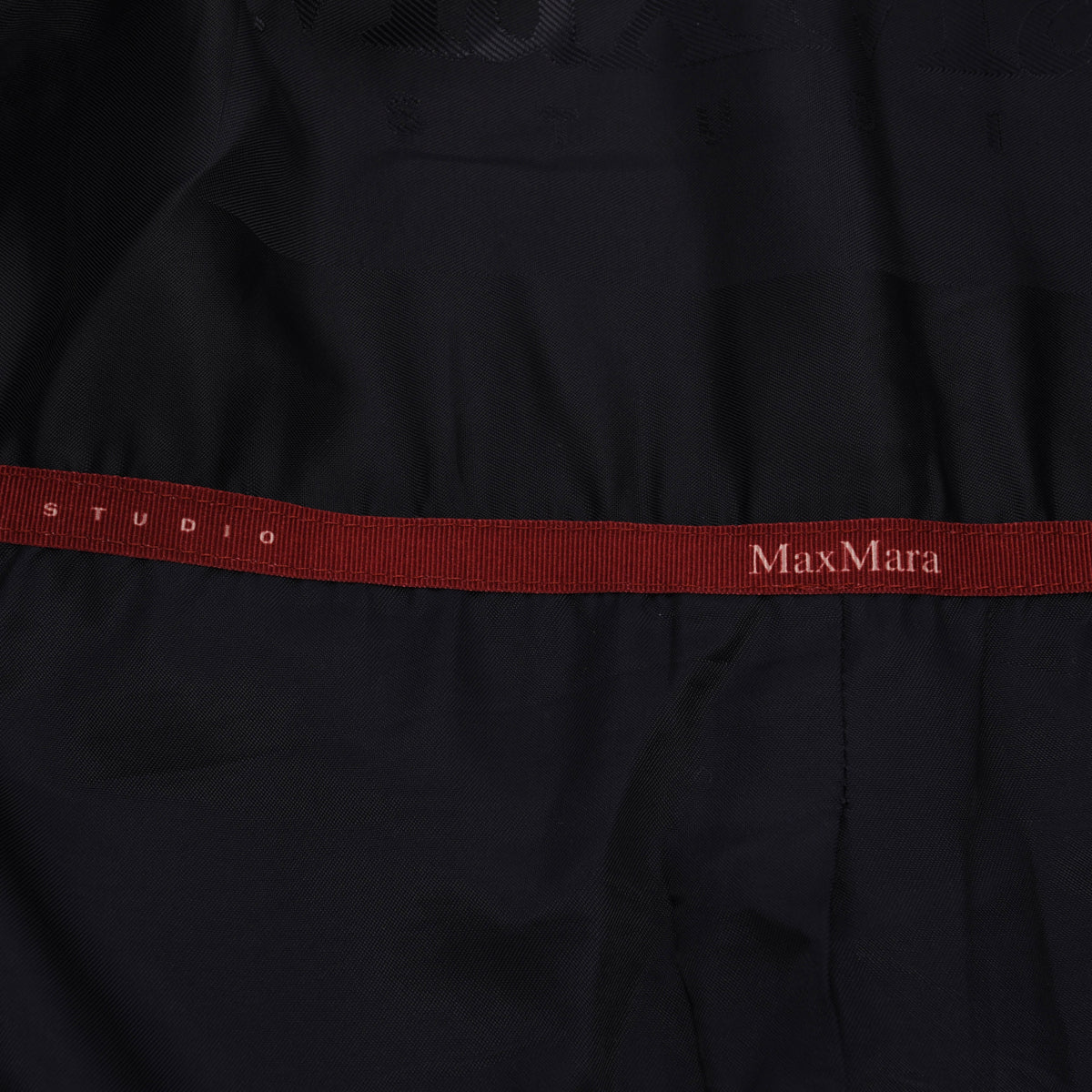 Max Mara Navy Alpaca Blend Wide Collar Coat IT 36