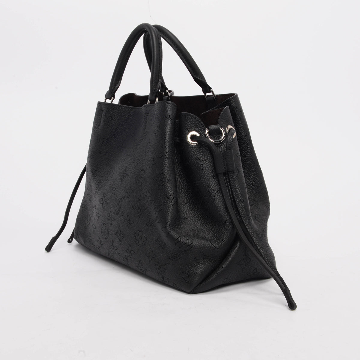 Louis Vuitton Black Mahina Calfskin Bella Tote