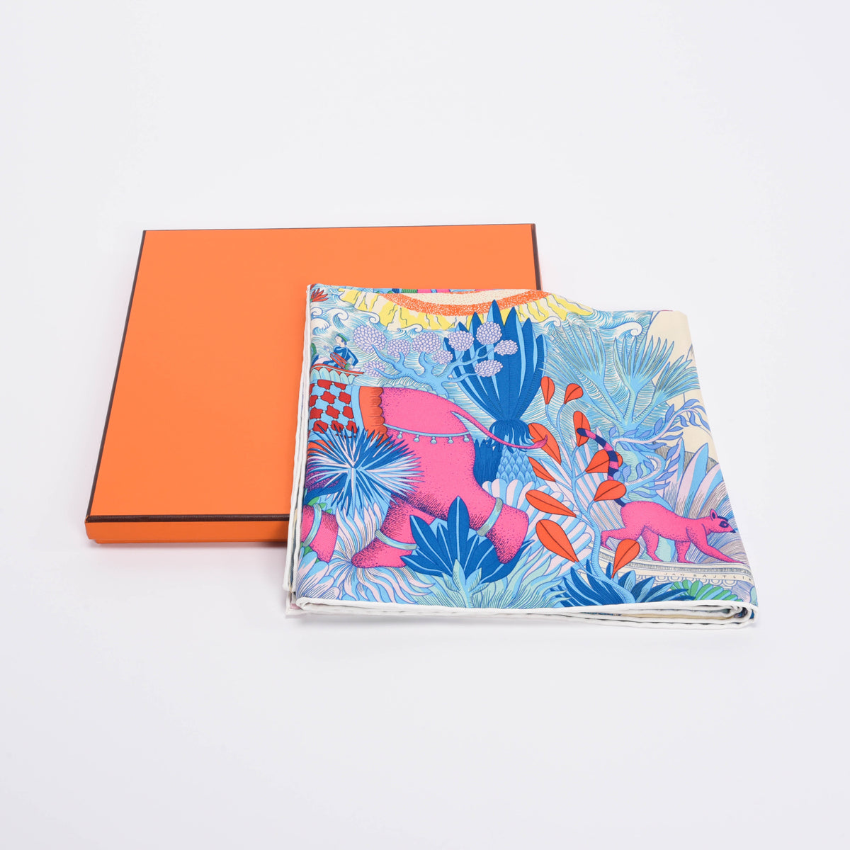 Hermes Multicolour Silk Cosmographia Universalis Scarf 90