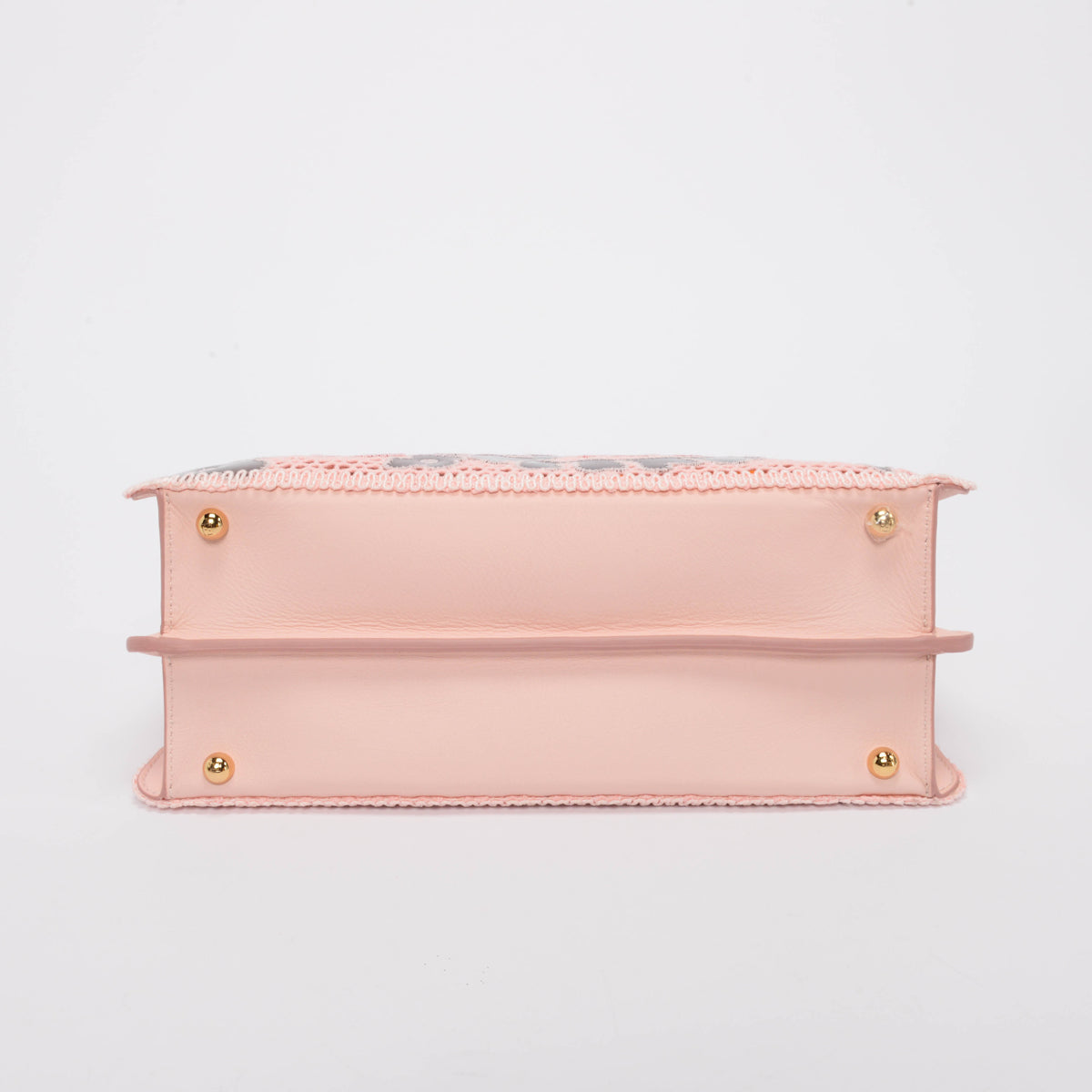 Fendi Pink Macrame Medium Peekaboo ISeeU Bag