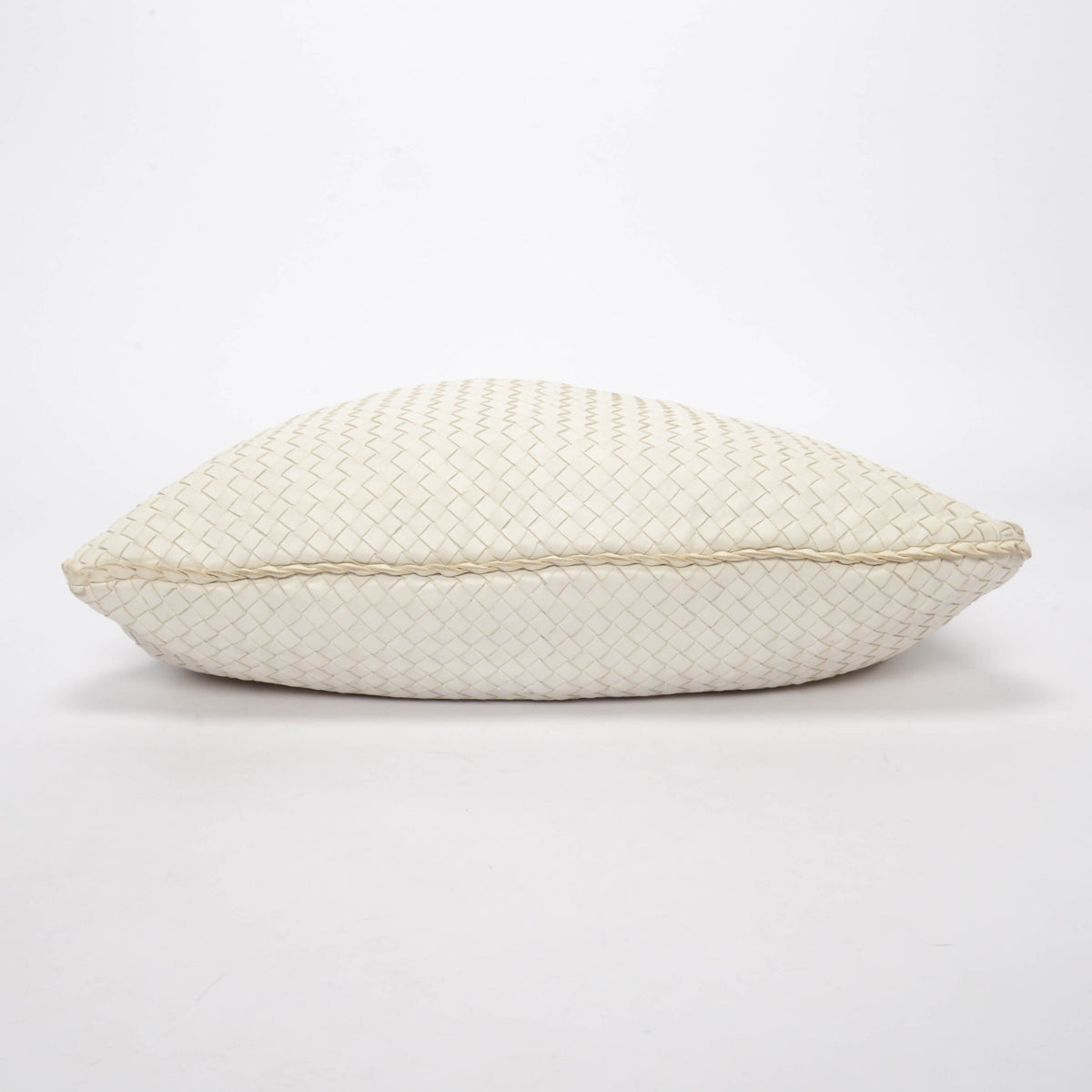 Bottega Veneta White Nappa Intrecciato Maxi Veneta Hobo