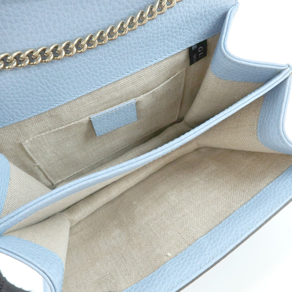 Gucci Light Blue Calfskin Interlocking G Shoulder Bag