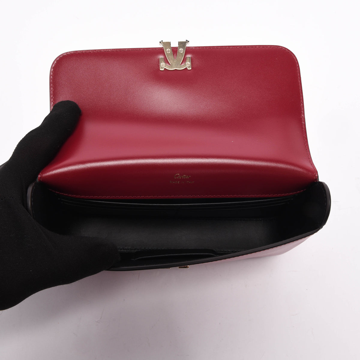 Cartier Cherry Red Calfskin C de Cartier Mini Bag